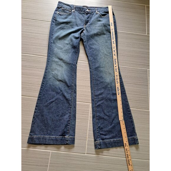 Womens Mossimo Bootcut Stretch Denim Jeans Size 14 Dark Wash Cotton Blend Y2K - Picture 10 of 12